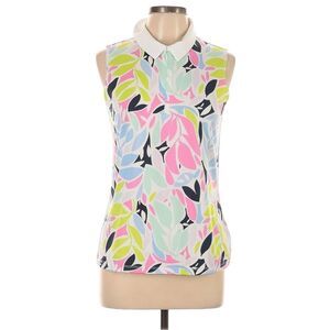 Tommy Bahama Golf Colorful Blouse with Peter Pan Collar UPF 50